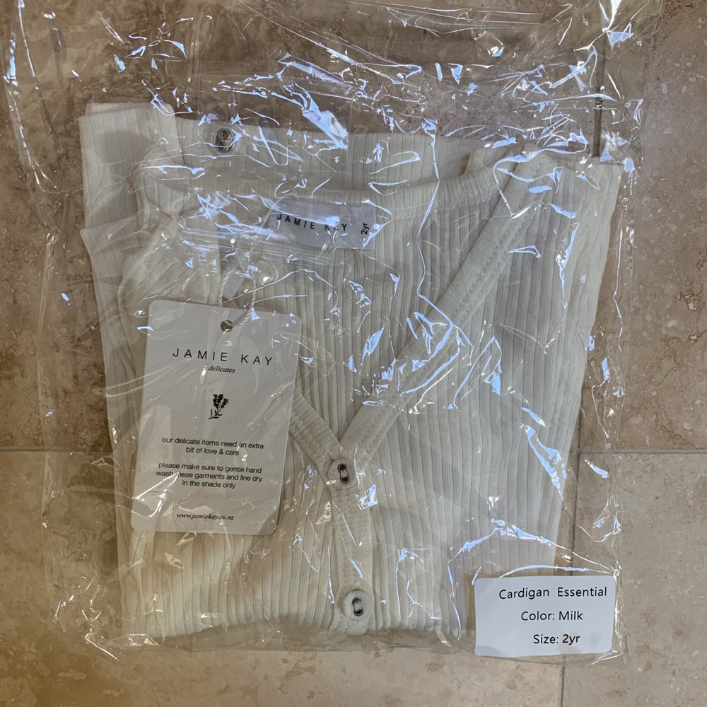 Jamie Kay Cardigan Cotton Modal Cardi 2y Milk
